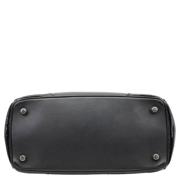 CHRISTIAN DIOR Be Dior Flap Small Smooth Calfskin Leather Tote Bag Black