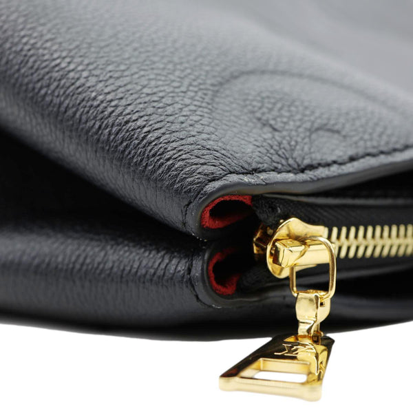 LOUIS VUITTON Grand Palais MM Monogram Empreinte Leather Shoulder Bag Black