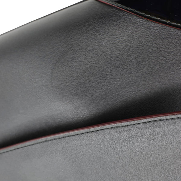 CHRISTIAN DIOR Be Dior Flap Small Smooth Calfskin Leather Tote Bag Black