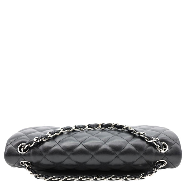 CHANEL Classic Double Flap Leather Shoulder Bag Black