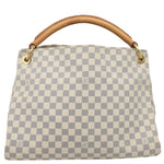 LOUIS VUITTON Artsy MM Damier Azur Hobo Bag White