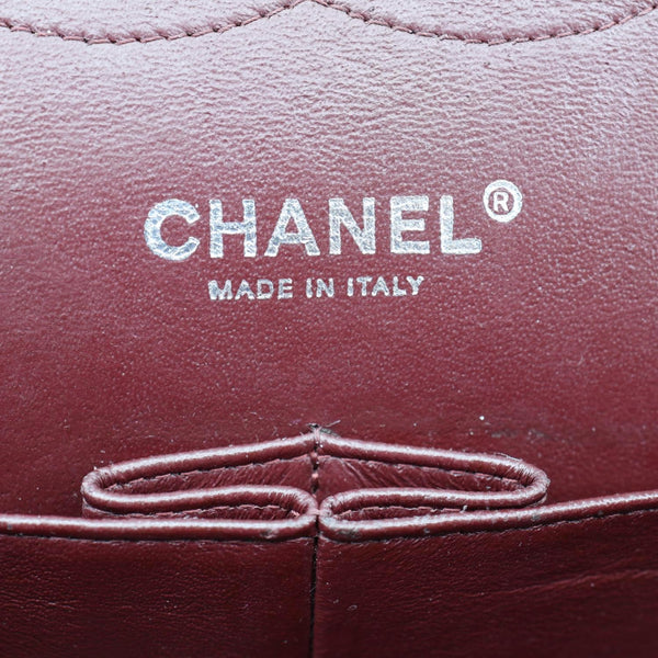 CHANEL Classic Double Flap Leather Shoulder Bag Black