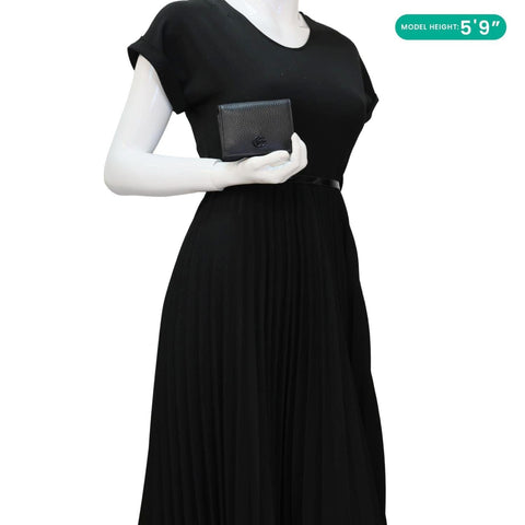 GUCCI GG Petit Marmont Leather Card Case Bi-fold Wallet Black 456126