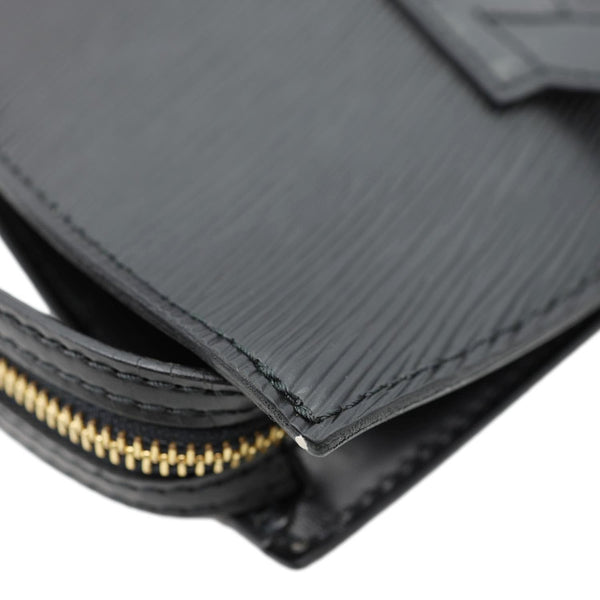 LOUIS VUITTON Saint Jacques PM Epi Leather Shoulder Bag Black