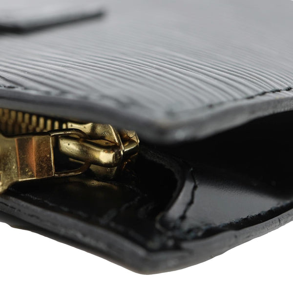 LOUIS VUITTON Saint Jacques PM Epi Leather Shoulder Bag Black