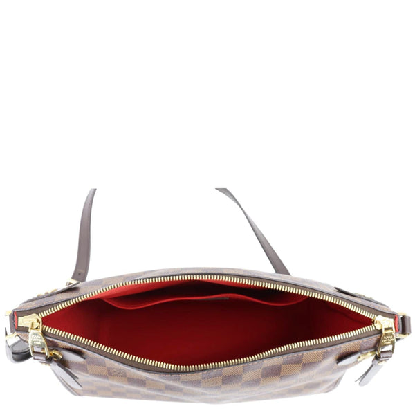 LOUIS VUITTON Duomo Damier Ebene Shoulder Bag Brown