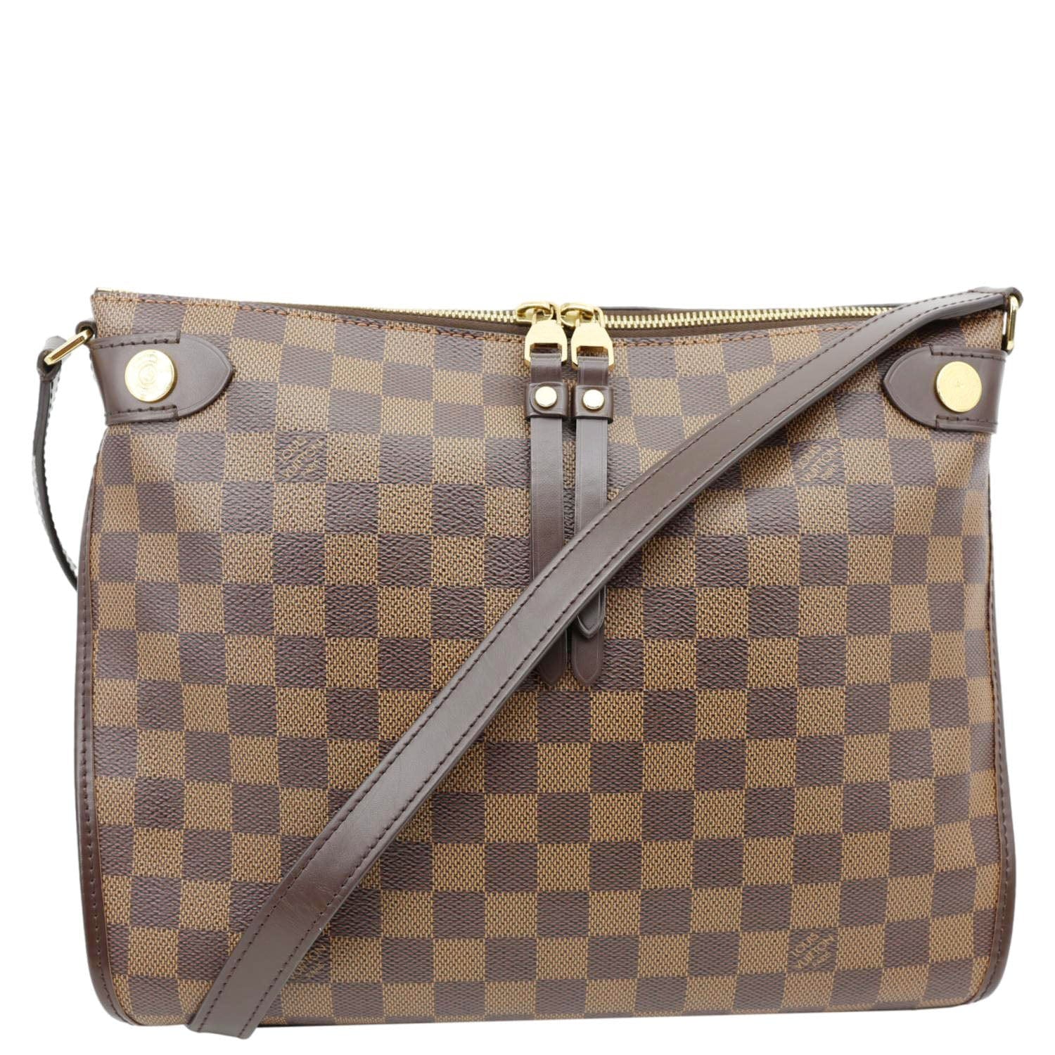 LOUIS VUITTON Duomo Damier Ebene Shoulder Bag Brown