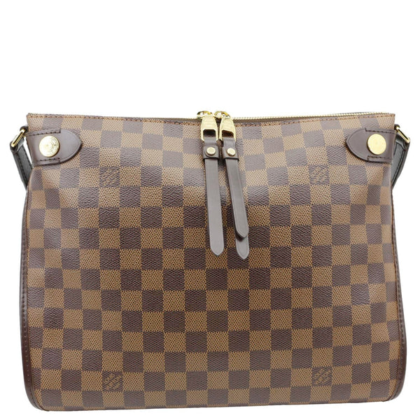 LOUIS VUITTON Duomo Damier Ebene Shoulder Bag Brown