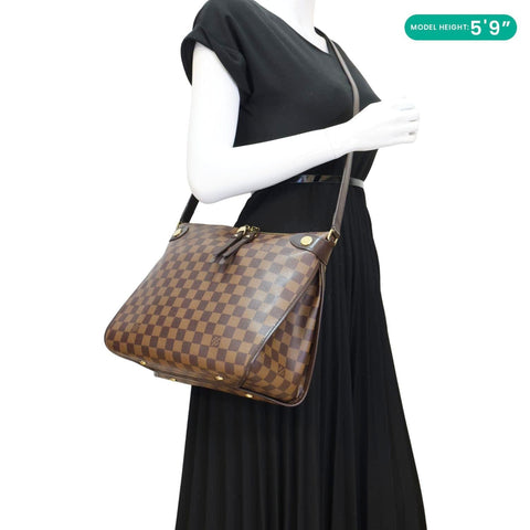 LOUIS VUITTON Duomo Damier Ebene Shoulder Bag Brown