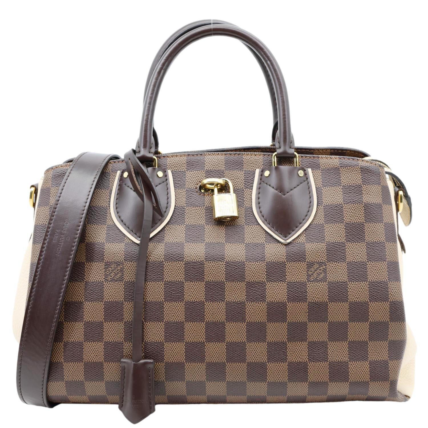 LOUIS VUITTON Normandy Damier Ebene Satchel Shoulder Bag Brown