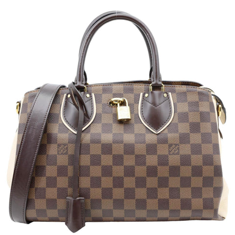 LOUIS VUITTON Normandy Damier Ebene Satchel Shoulder Bag Brown