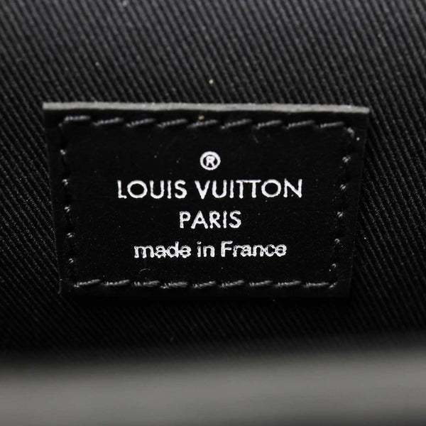 LOUIS VUITTON Graffiti LV Steamer Monogram Eclipse Canvas Crossbody Wallet Grey