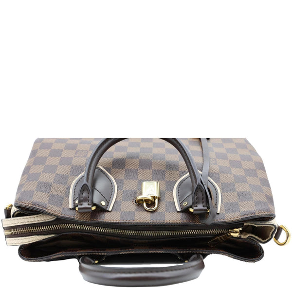 LOUIS VUITTON Normandy Damier Ebene Satchel Shoulder Bag Brown