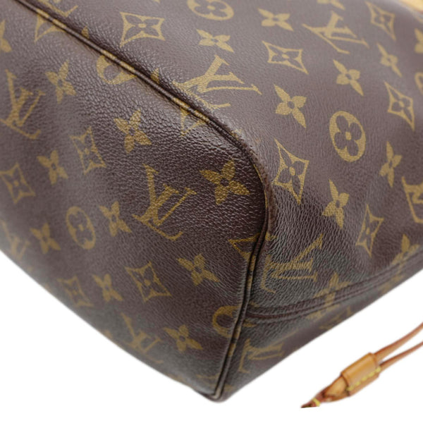 LOUIS VUITTON Neverfull MM Monogram Canvas Tote Bag Brown