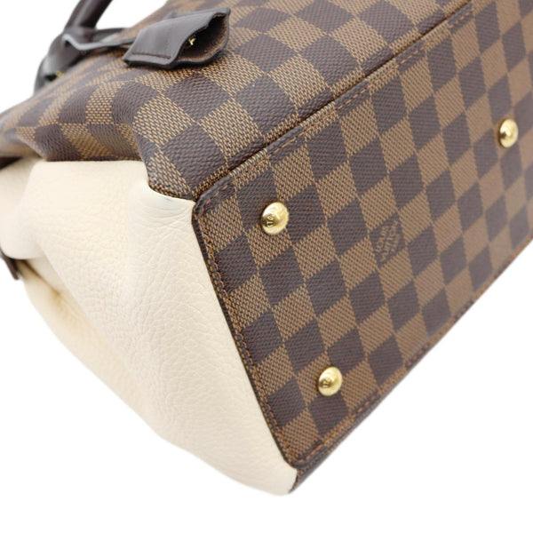LOUIS VUITTON Normandy Damier Ebene Satchel Shoulder Bag Brown