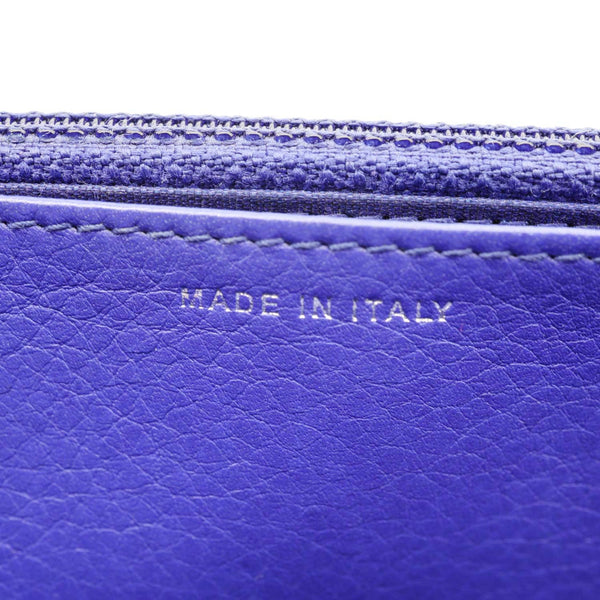 CHANEL Fancy CC Quilted Calfskin Leather Wallet On Chain Bag Blue