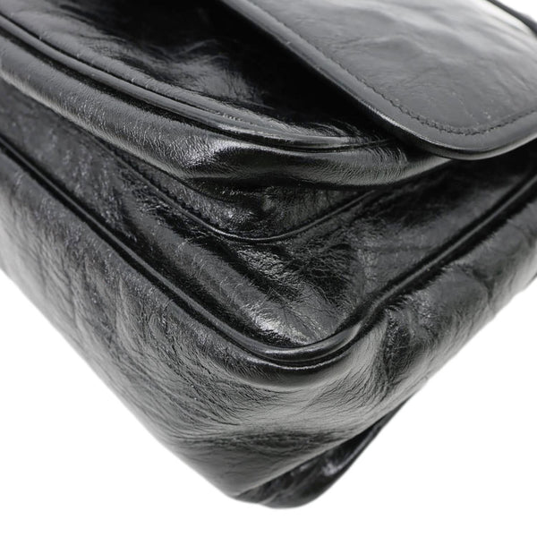 YVES SAINT LAURENT Niki Medium Leather Shoulder Bag Black