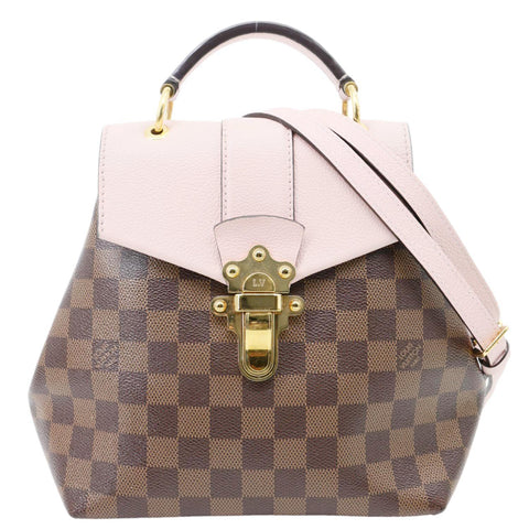 LOUIS VUITTON Clapton Damier Ebene Backpack Bag Magnolia