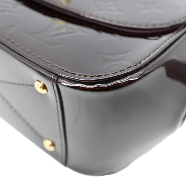 LOUIS VUITTON Pasadena Monogram Vernis Leather Shoulder Bag Amarante