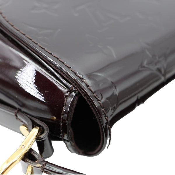 LOUIS VUITTON Pasadena Monogram Vernis Leather Shoulder Bag Amarante