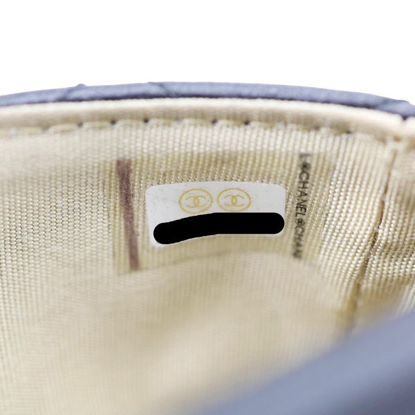 CHANEL Pearl Crush Quilted Lambskin Leather Waist Bag Black