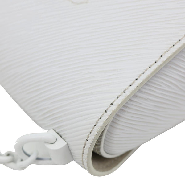 LOUIS VUITTON Twist PM Epi Leather Chain Shoulder Bag White