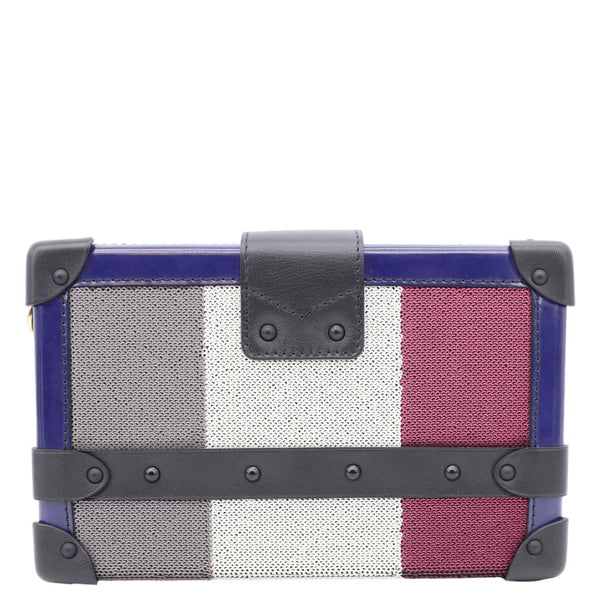 LOUIS VUITTON Petite Malle Sequins Shoulder Bag Multicolor