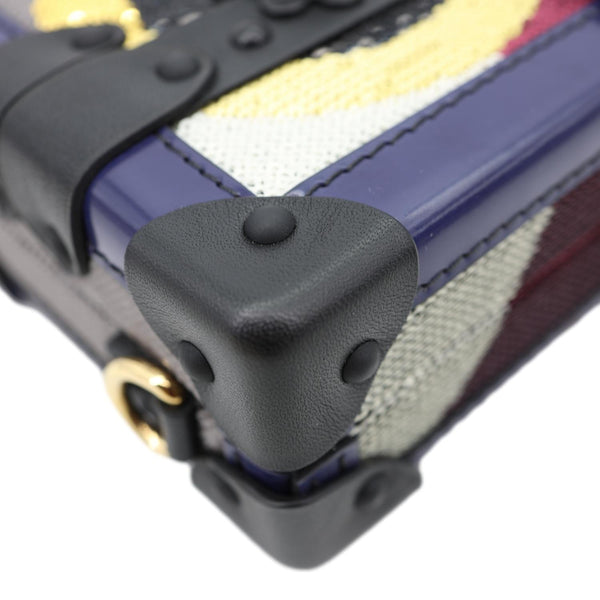 LOUIS VUITTON Petite Malle Sequins Shoulder Bag Multicolor