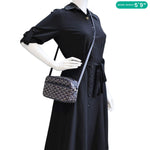 GOYARD Sac Cap Vert Coated Canvas Crossbody Bag Navy Blue