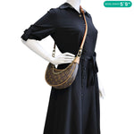 LOUIS VUITTON Loop Monogram Canvas Hobo Bag Brown