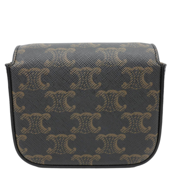 CELINE Triomphe Mini Canvas Shoulder Bag Brown