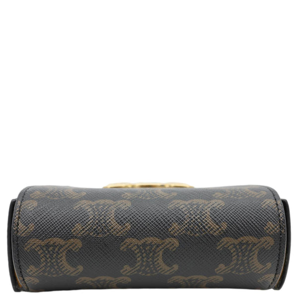 CELINE Triomphe Mini Canvas Shoulder Bag Brown