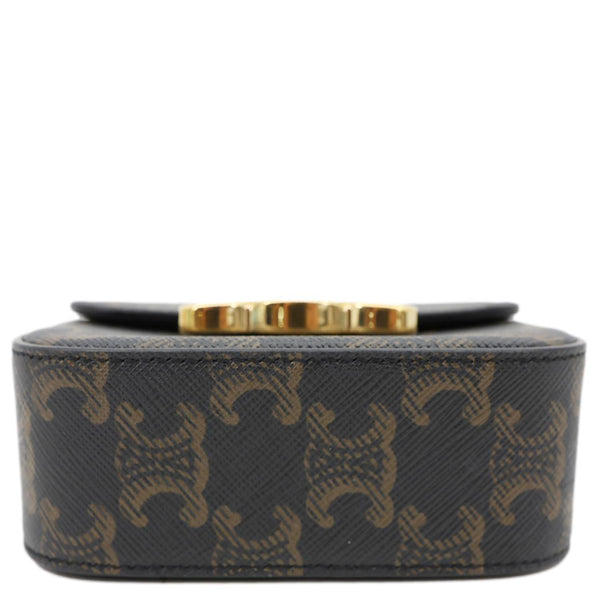 CELINE Triomphe Mini Canvas Shoulder Bag Brown