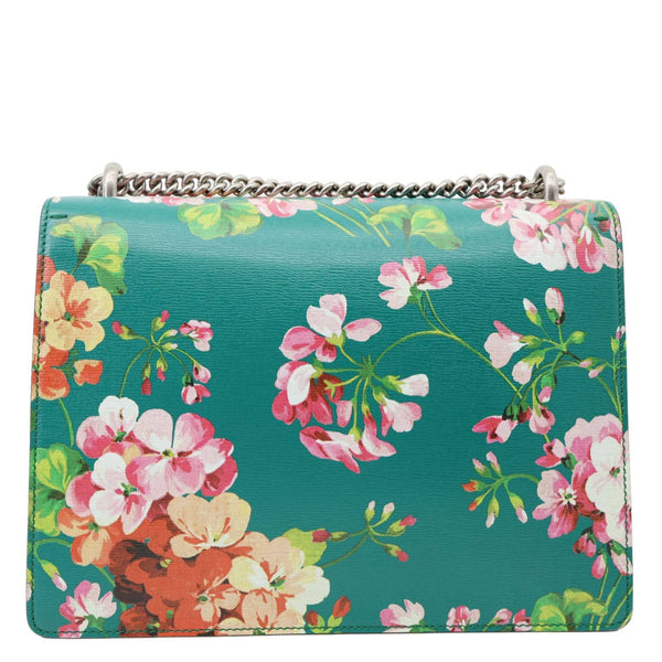 GUCCI Dionysus Medium Blooms Print Leather Shoulder Bag Green 400235