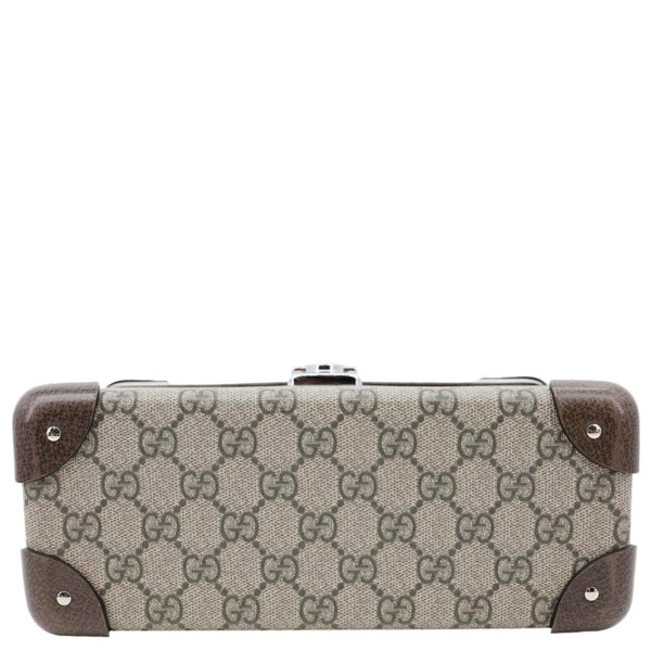 GUCCI Globe Trotter GG Supreme Canvas Shoulder Bag Beige