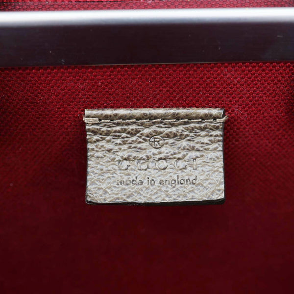 GUCCI Globe Trotter GG Supreme Canvas Shoulder Bag Beige