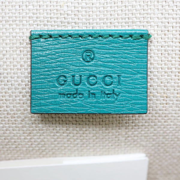 GUCCI Dionysus Medium Blooms Print Leather Shoulder Bag Green 400235