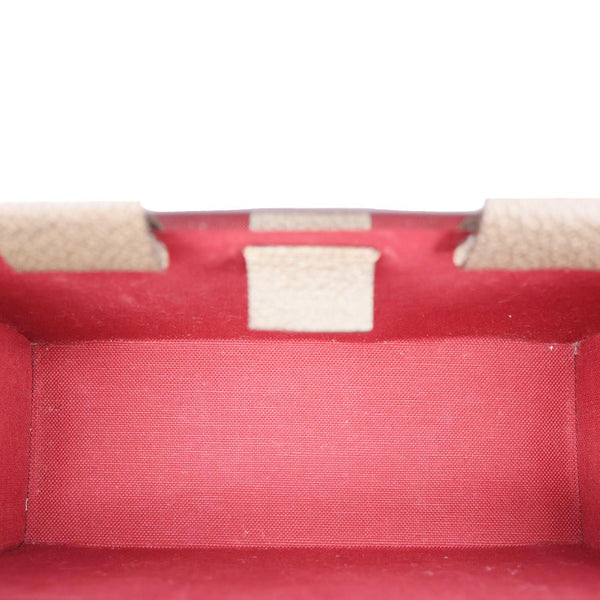 GUCCI Globe Trotter GG Supreme Canvas Shoulder Bag Beige