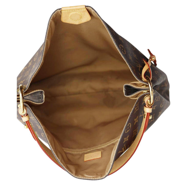 LOUIS VUITTON Graceful MM Monogram Canvas Shoulder Bag Brown