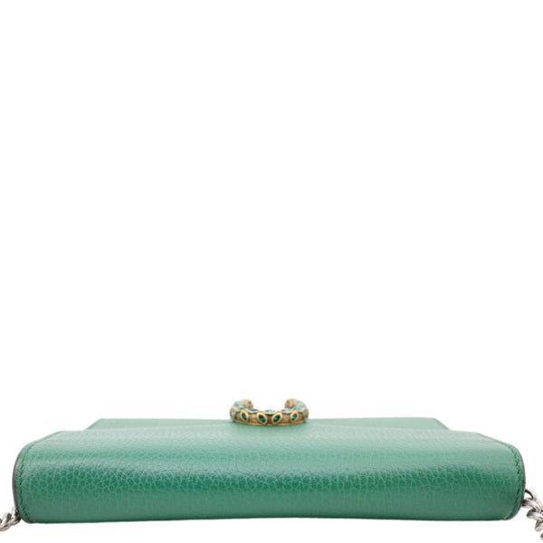 GUCCI Dionysus Crystal Mini Dollar Calfskin Leather Crossbody Bag Green 401231