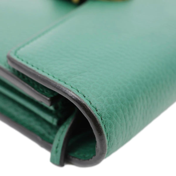 GUCCI Dionysus Crystal Mini Dollar Calfskin Leather Crossbody Bag Green 401231