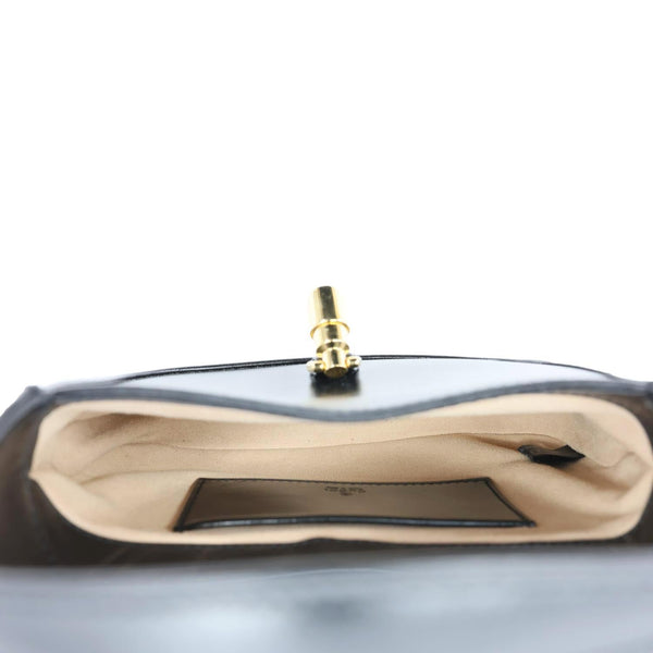 GUCCI Jackie Mini 1961 Leather Shoulder Bag Black 637091