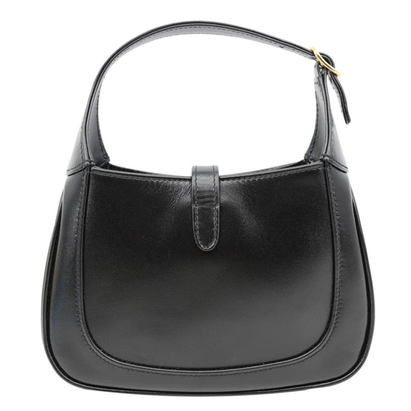 GUCCI Jackie Mini 1961 Leather Shoulder Bag Black 637091