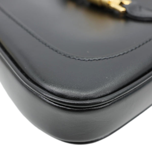 GUCCI Jackie Mini 1961 Leather Shoulder Bag Black 637091