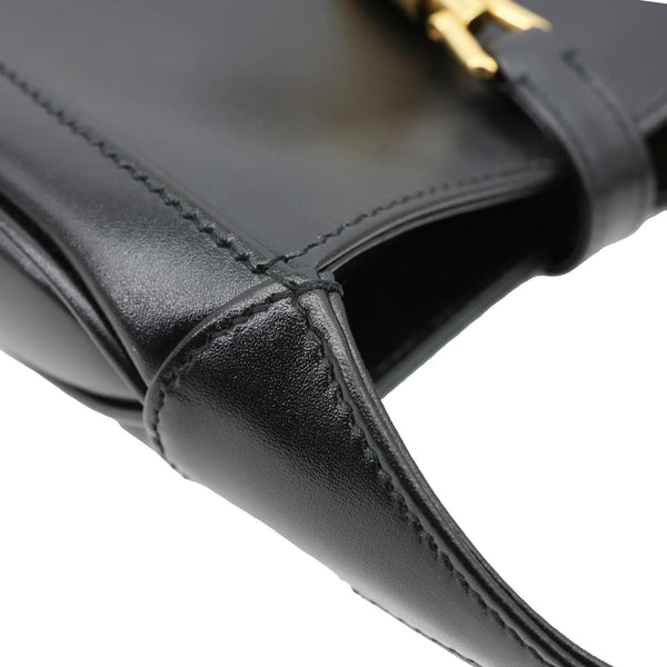GUCCI Jackie Mini 1961 Leather Shoulder Bag Black 637091