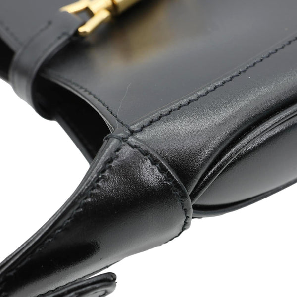 GUCCI Jackie Mini 1961 Leather Shoulder Bag Black 637091