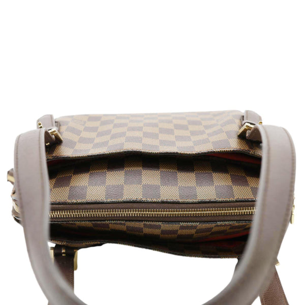 LOUIS VUITTON Belem MM Damier Ebene Shoulder Bag Brown