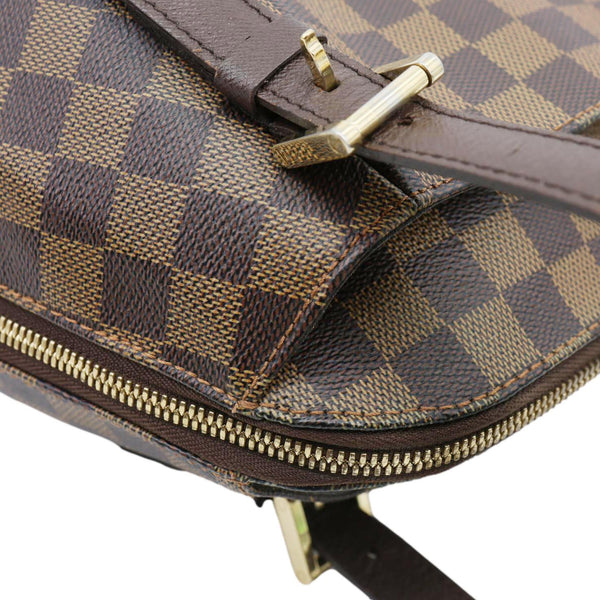 LOUIS VUITTON Belem MM Damier Ebene Shoulder Bag Brown