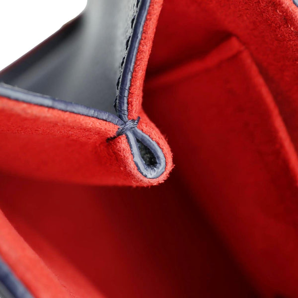 LOUIS VUITTON Saint Sulpice PM Empreinte Leather Crossbody Bag Navy Blue