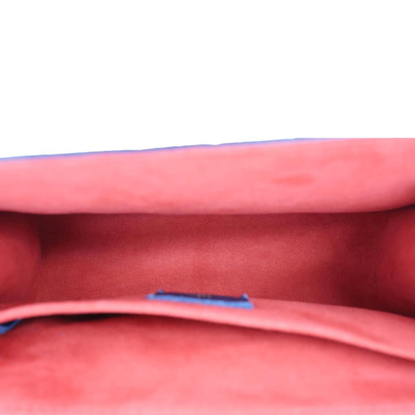 LOUIS VUITTON Saint Sulpice PM Empreinte Leather Crossbody Bag Navy Blue